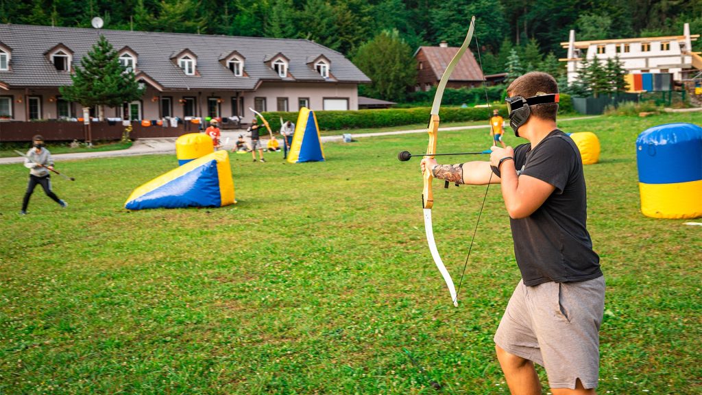 Playing Archery Tag